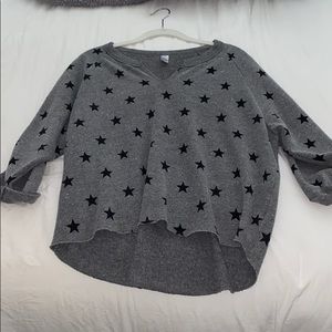 Alternative apparel gray star sweater